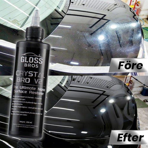 Crystal Bro V2 – Reporfyllning, Lackskydd & Hydrofobisk Effekt (250 ml)