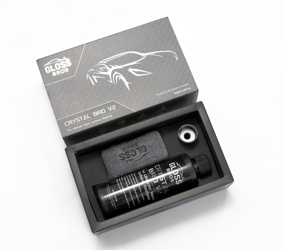 Crystal Bro V2 – Reporfyllning, Lackskydd & Hydrofobisk Effekt (250 ml)