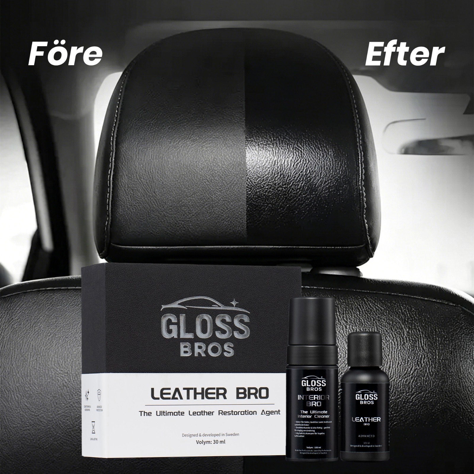 Leather Bro – Läder Coating för Bil & Möbler | Skydd, Återställning & Slitstark Finish