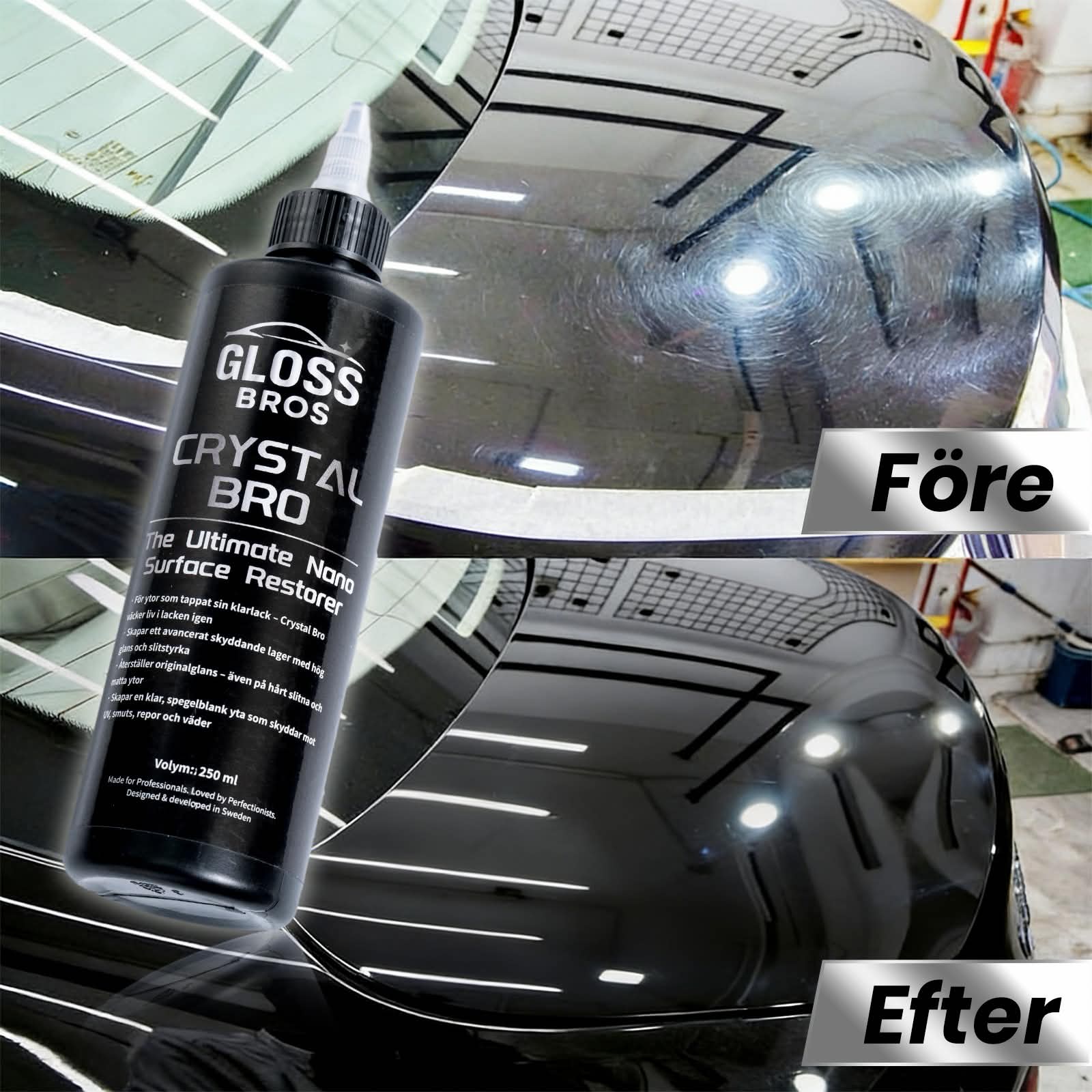 Crystal Bro 250ml – Ultimat glans & skydd för din bil